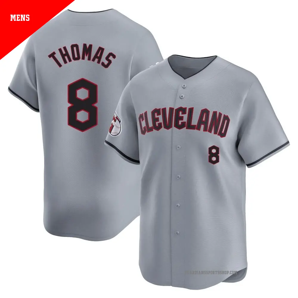 Youth 8 Lane Thomas Cleveland Guardians Gray Limited Road Jersey